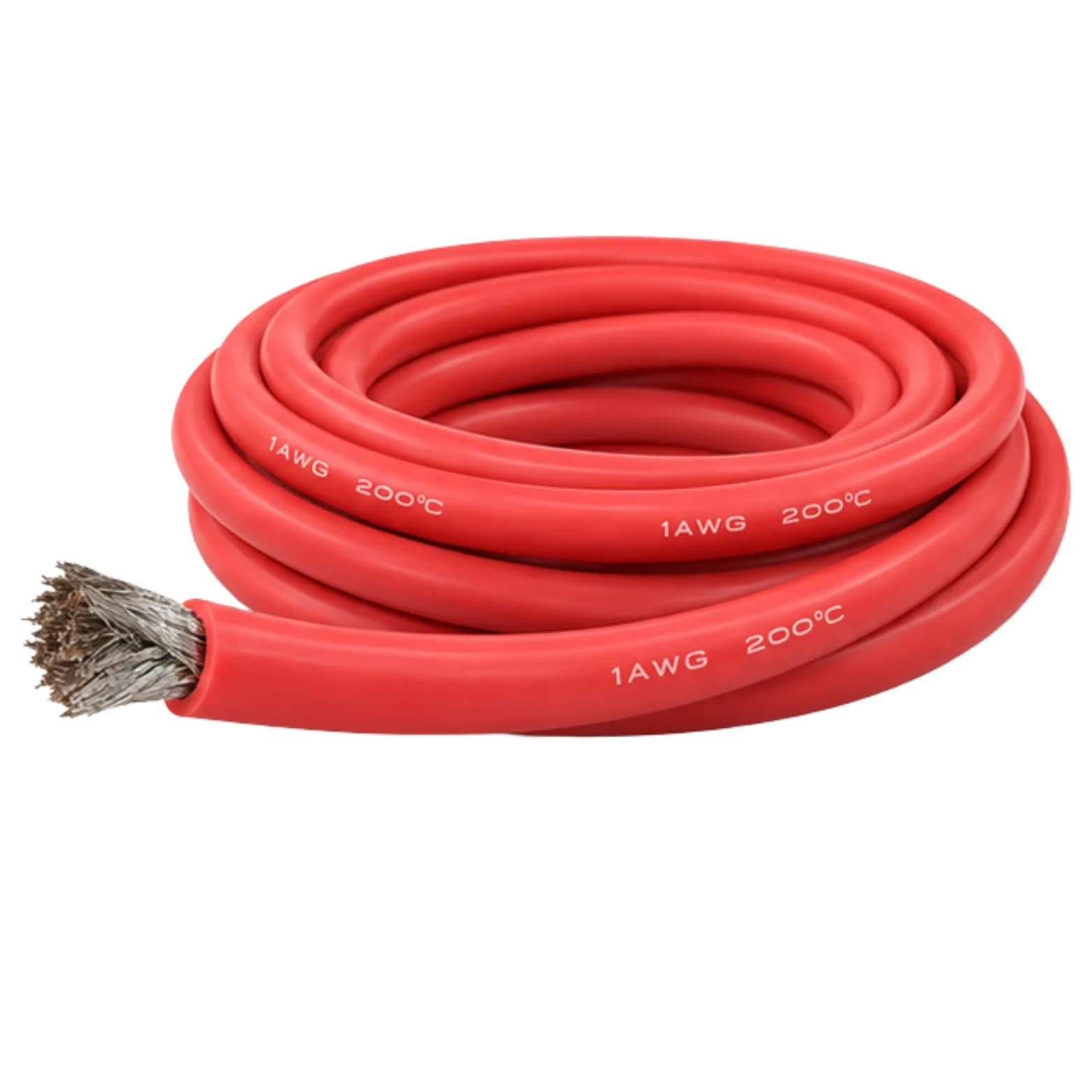 SILICONE WIRE 1AWG RED